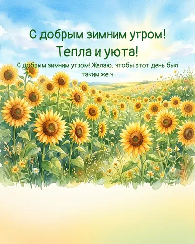 С добрым зимним утром! Тепла и уюта! — morning summer 12